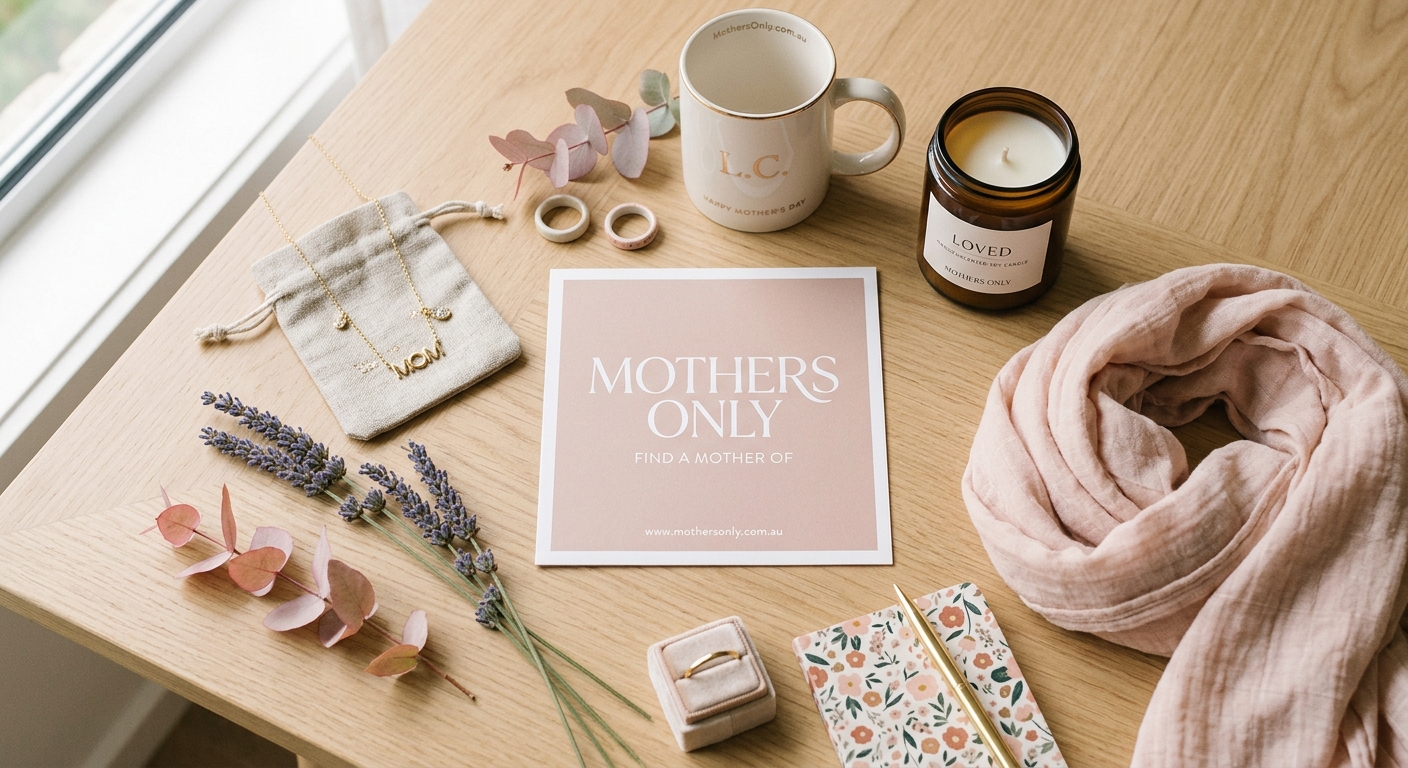 Detail close-up or styled flat-lay of Find a Mother of with complementary accessories on a clean surface — for motherson