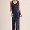 Alexandria Navy Sequin Evening Gown by Tania Olsen mother of the bride dress on model