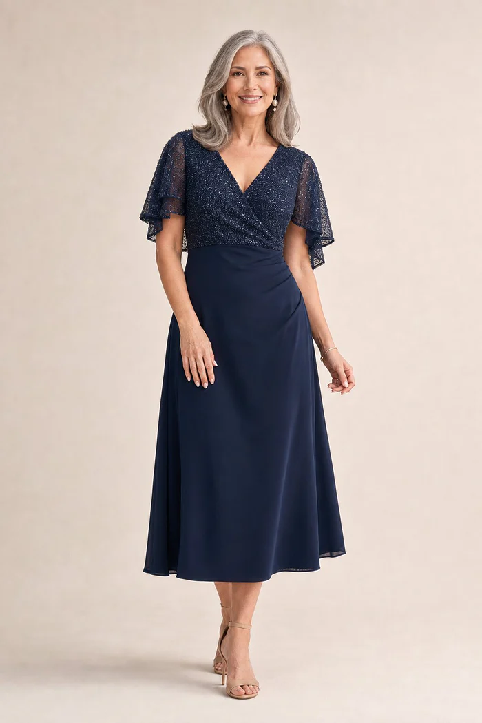 Appointment Deposit mother of the bride dress on model