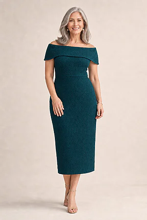 Phoebe Polished Cocktail Navy Dress Elegance with Soft Structure by Trellis Lane