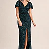 SALE Regina Emerald Green Gown by Tania Olsen mother of the bride dress on model