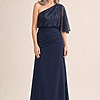 Try Before You Buy Colleen Gown by Trellis Lane mother of the bride dress on model