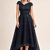 Try Before You Buy Cora Gown by Trellis Lane mother of the bride dress on model