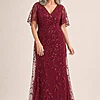 Try Before You Buy Edith Gown by Dressology mother of the bride dress on model