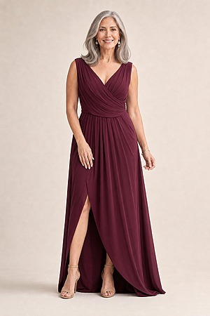 Try Before You Buy Kalani Gown by Tania Olsen mother of the bride dress on model