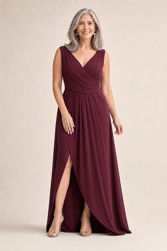 Try Before You Buy Kalani Gown by Tania Olsen mother of the bride dress on model