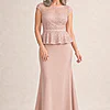 Try Before You Buy Leia Gown by Trellis Lane mother of the bride dress on model