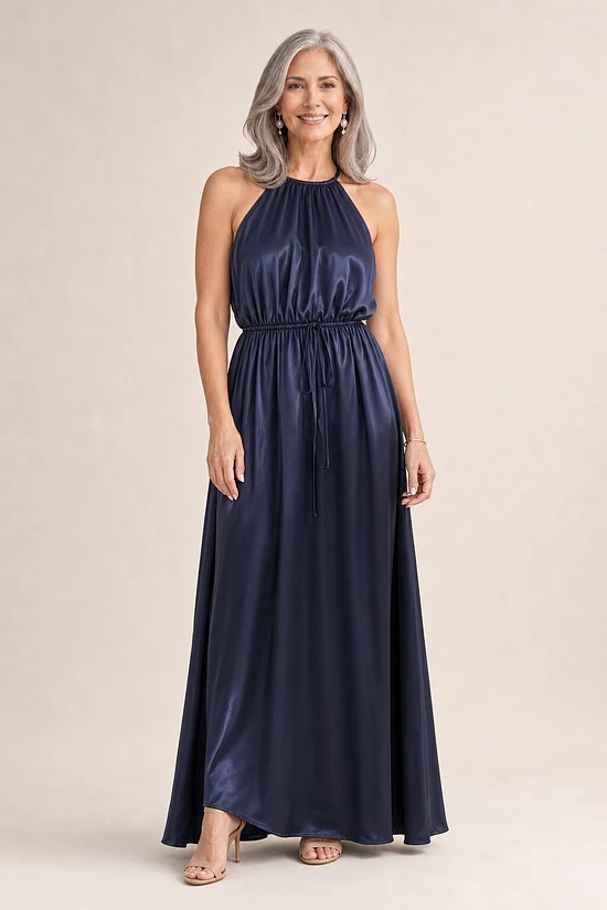 Try Before You Buy Linden Gown by Tania Olsen mother of the bride dress on model