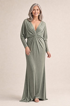 Try Before You Buy Nelson Gown by Tania Olsen mother of the bride dress on model