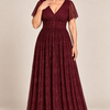 Verity Burgundy gown by Dressology, regular front
