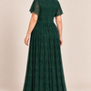 Verity Dark Green gown by Dressology, regular back