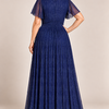 Verity Navy gown by Dressology, regular back