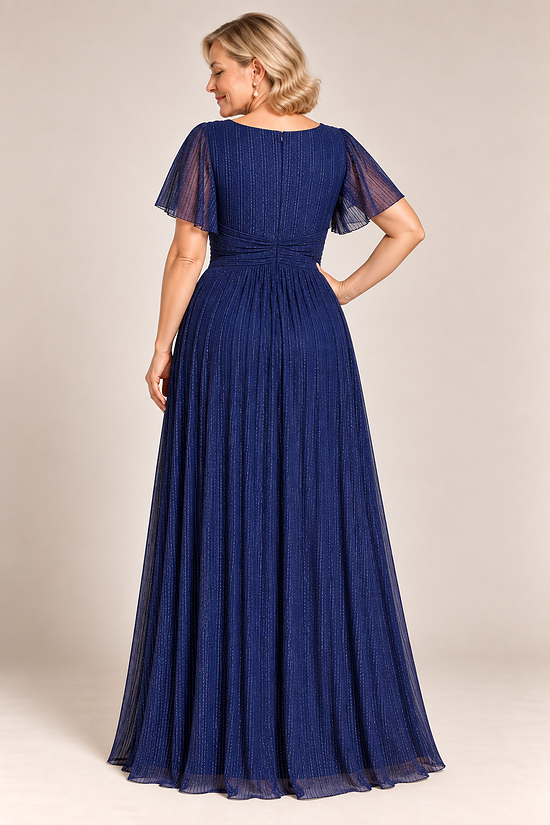 Verity Navy gown by Dressology, regular back