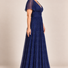 Verity Navy gown by Dressology, regular side
