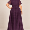 Verity Purple gown by Dressology, plus back