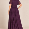 Verity Purple gown by Dressology, regular back