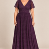 Verity Purple gown by Dressology, regular front