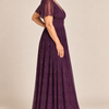 Verity Purple gown by Dressology, regular side