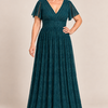Verity Teal gown by Dressology, regular front